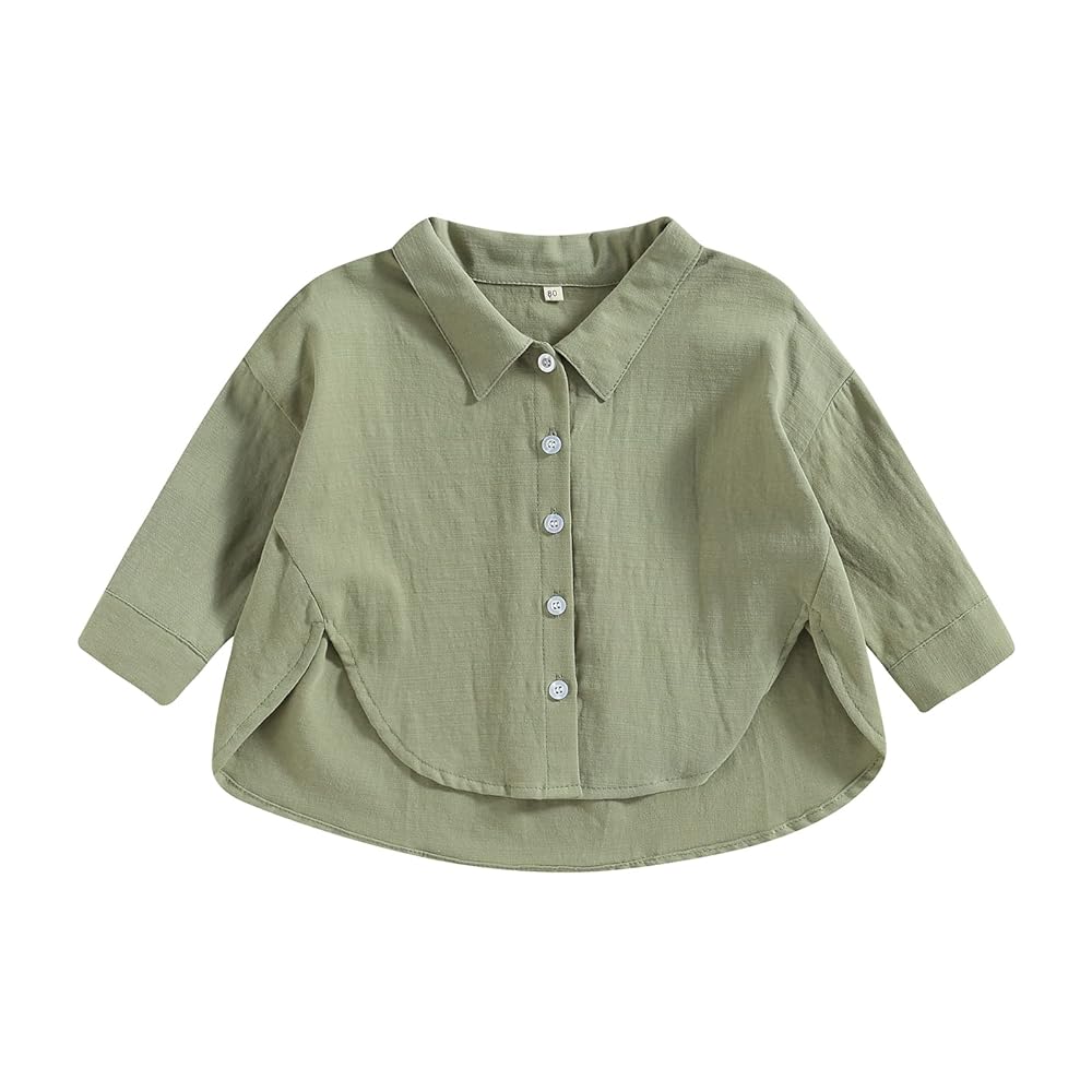 トップス Silk/Linen Gaba / Cardigan Shirts Amazon.com: Suagox Toddler Baby Girl Boy Button Down Shirt